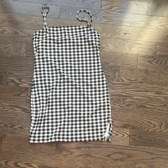 Large black and white checkered shein dress - Picture 1 of 1